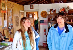 Jeanne & Kathy in Cabin at Minietta Mine 108.jpg