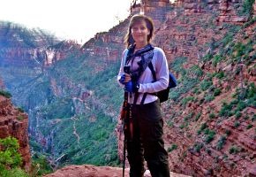 Cindy Hiking Down into the Grand Canyon.jpg