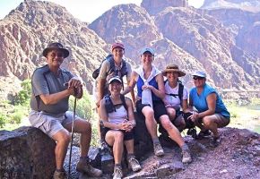 The Grand Canyon Trekkers - Rouel, Cindy, Elaine, Sandra, Vickie, Jenna.jpg