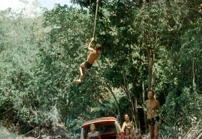 Tarzan Rouel, Clara, Dorothy, Elsbeth, Joyce & Family Friend - 1956.jpg