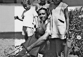 Gerardus Henry with Gerardus Johannes, Dorothy, Lucy - circa 1952.jpg